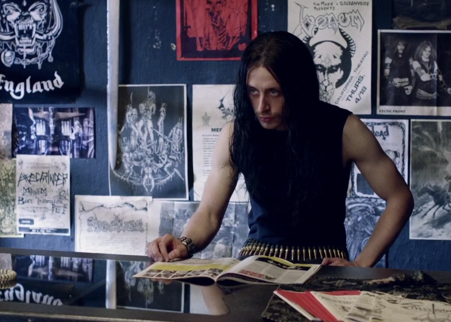 Rory Culkin in a scene from "Lords of Chaos"