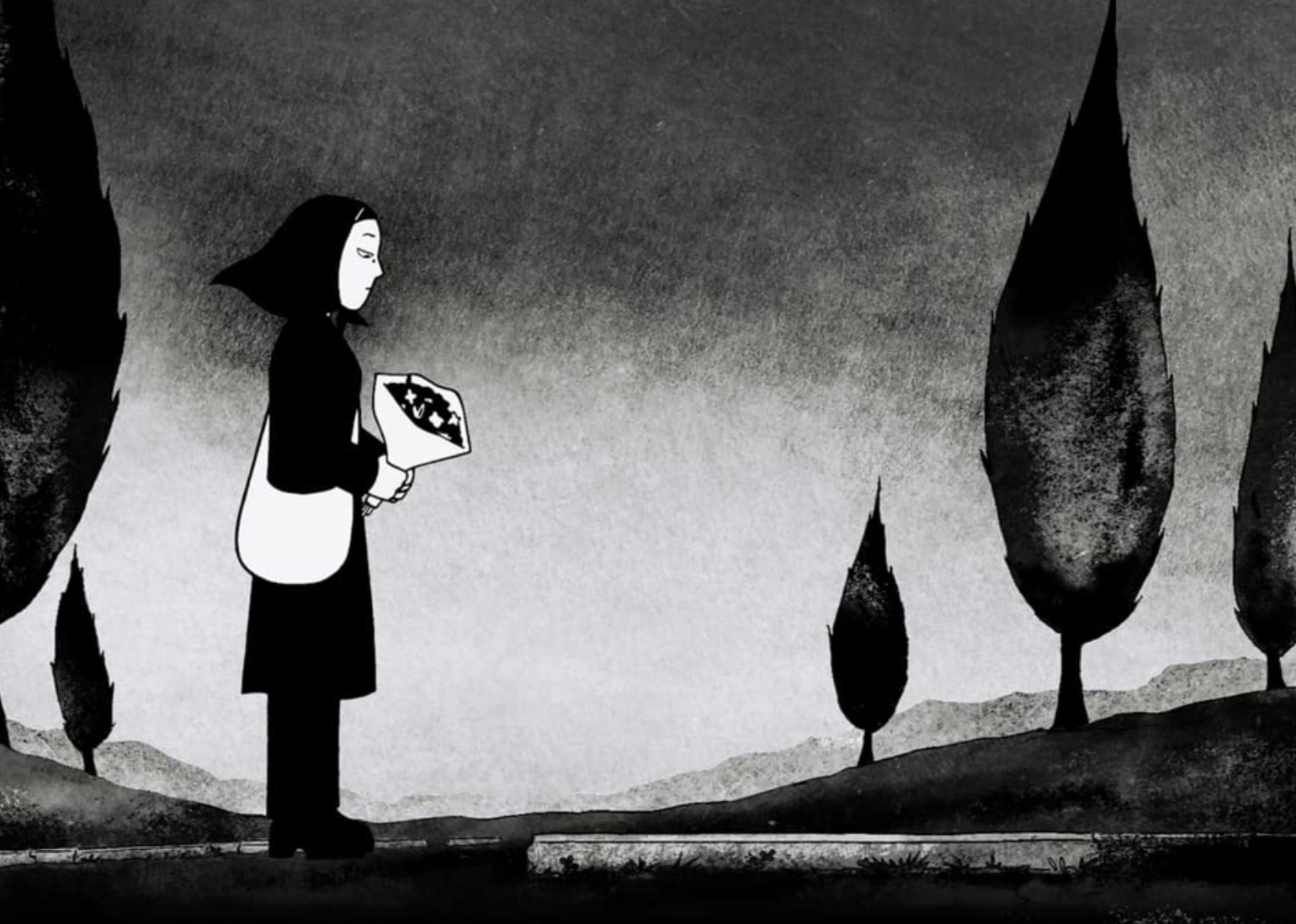 A screenshot of a scene from 'Persepolis'