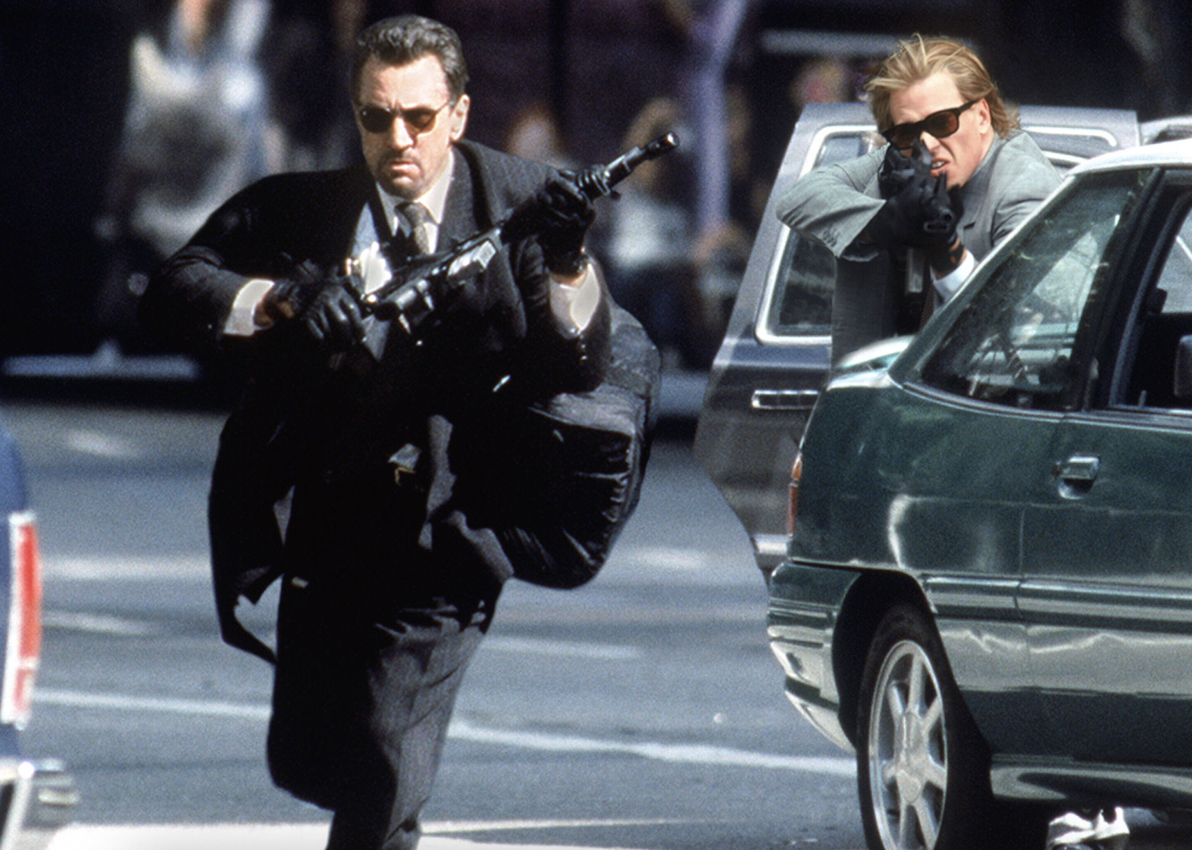 Robert De Niro and Val Kilmer in "Heat"