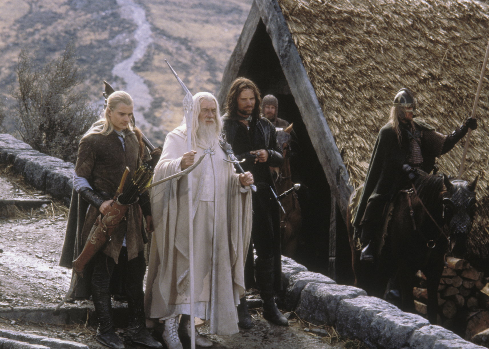 Viggo Mortensen, Ian McKellen, and Orlando Bloom in "The Lord of the Rings: The Return of the King"