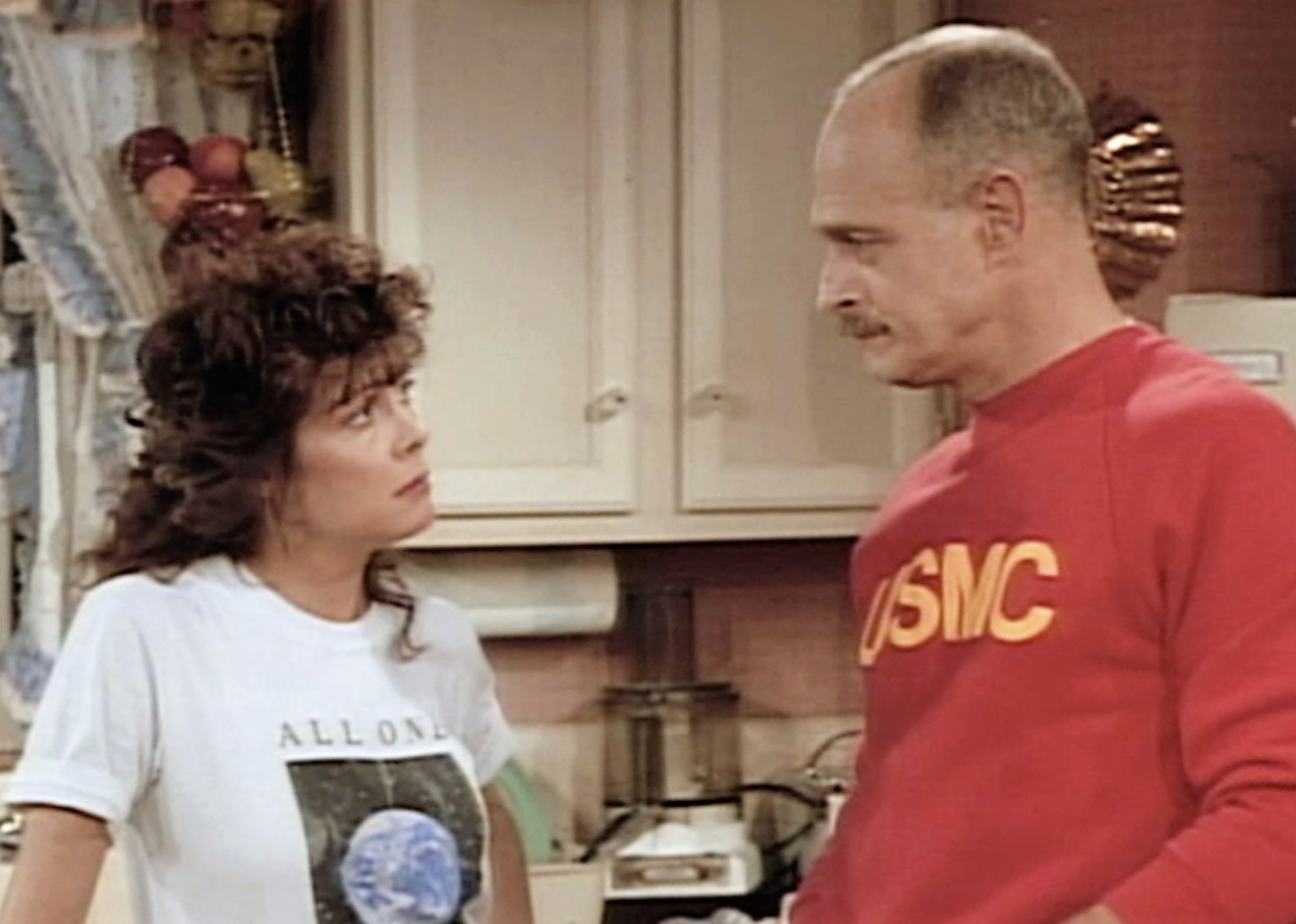 Gerald McRaney and Shanna Reed in "Major Dad"