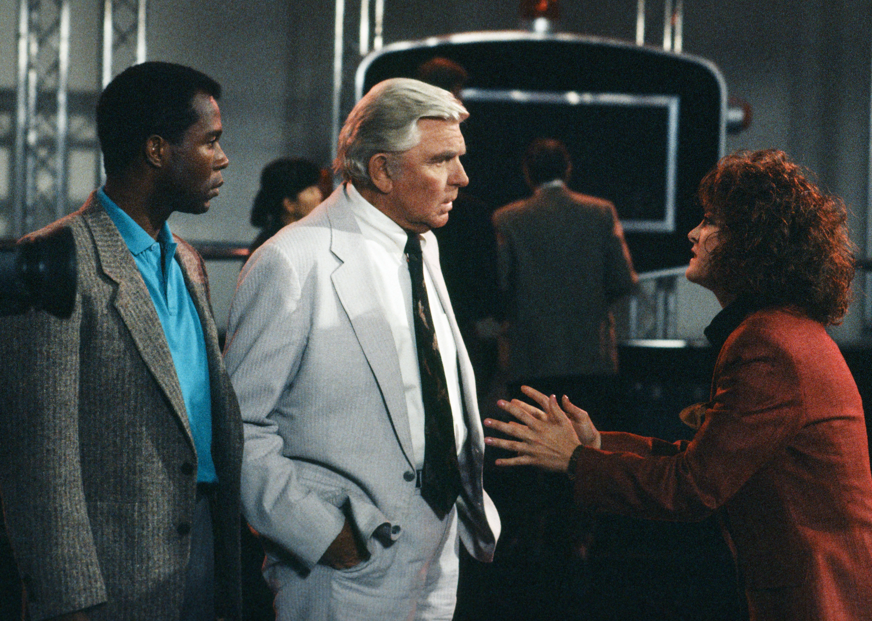 Kathleen Garrett, Clarence Gilyard Jr., and Andy Griffith in "Matlock"