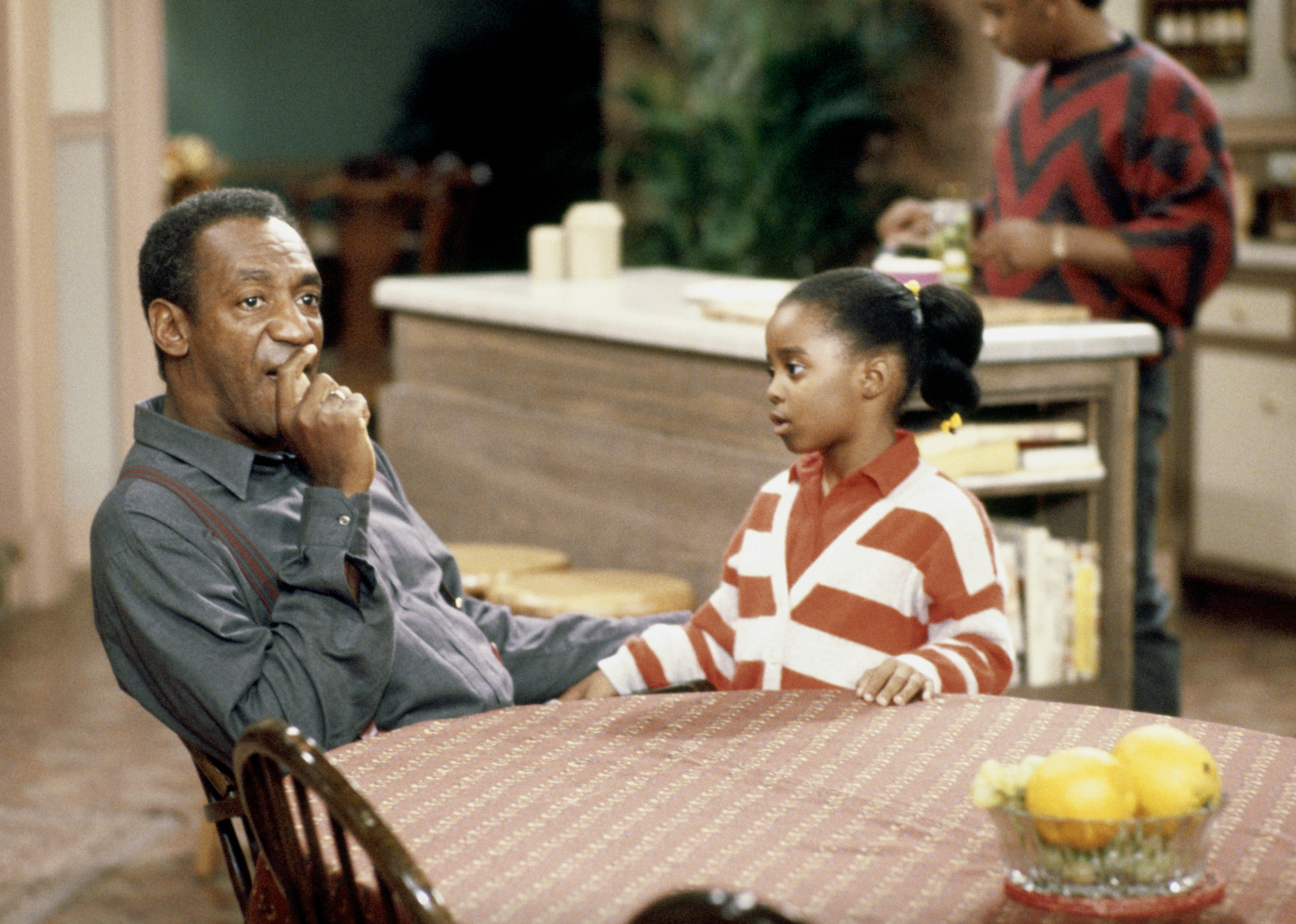 Bill Cosby and Keshia Knight Pulliam in "The Cosby Show"