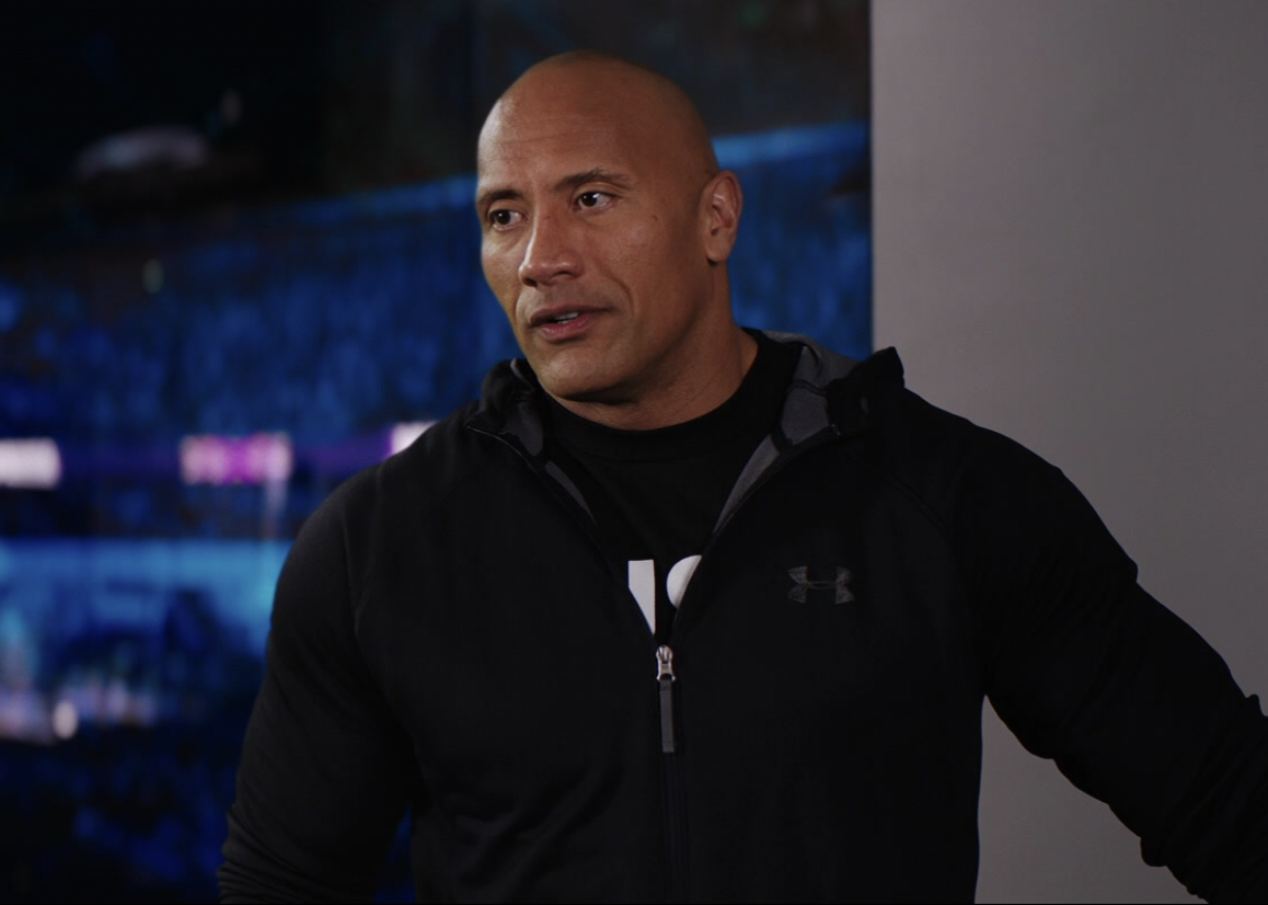 Dwayne Johnson in a scene from "Fighting with My Family"