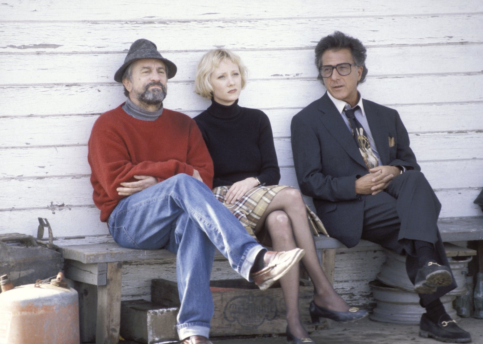 Robert De Niro, Anne Heche, and Dustin Hoffman in "Wag the Dog"