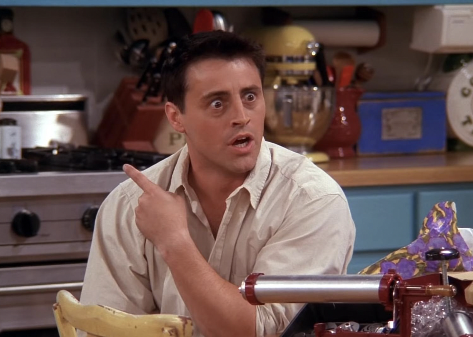 Matt LeBlanc in a scene from "Friends."