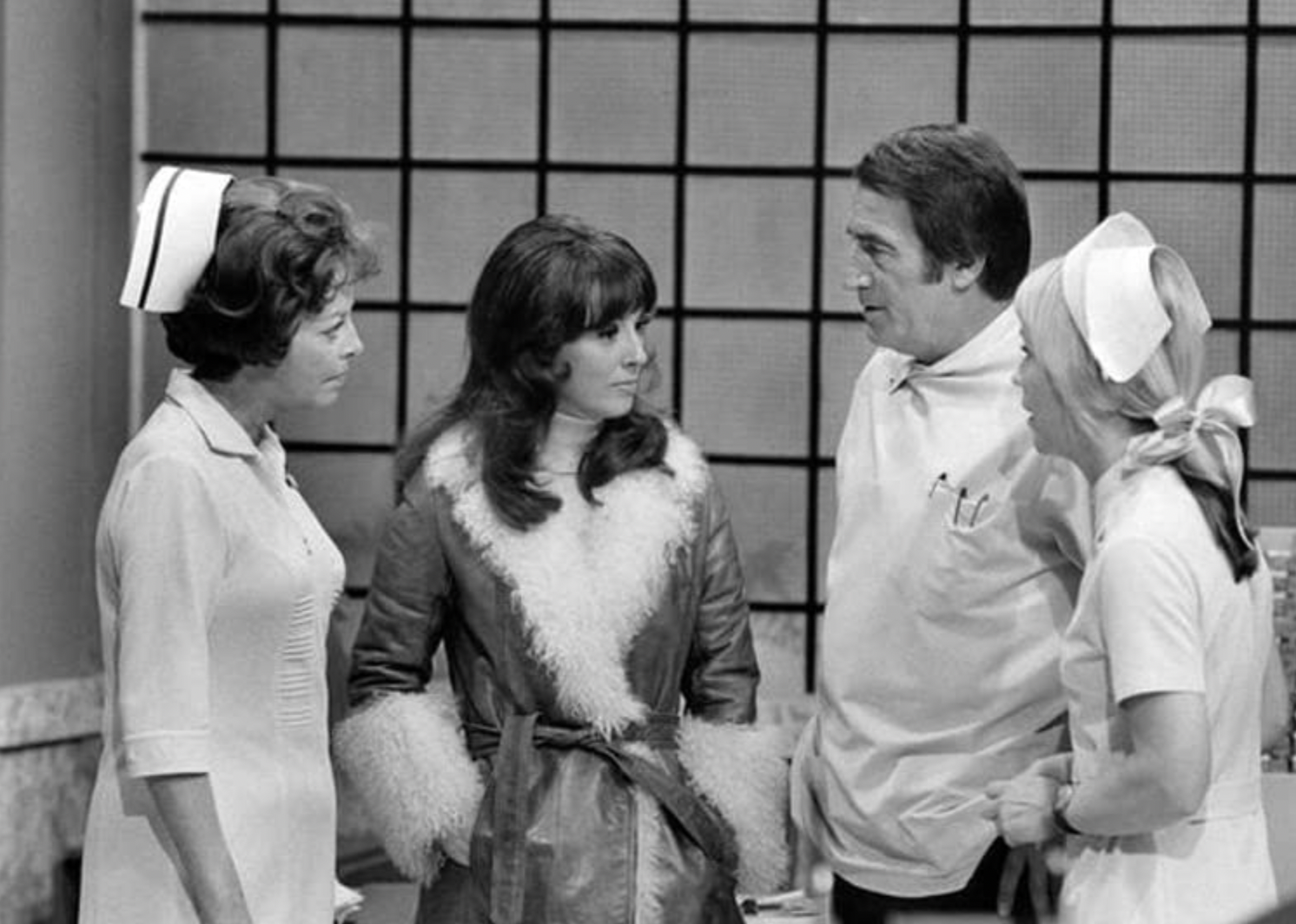 Denise Alexander, John Beradino, Shelby Hiatt, and Emily McLaughlin in "General Hospital".