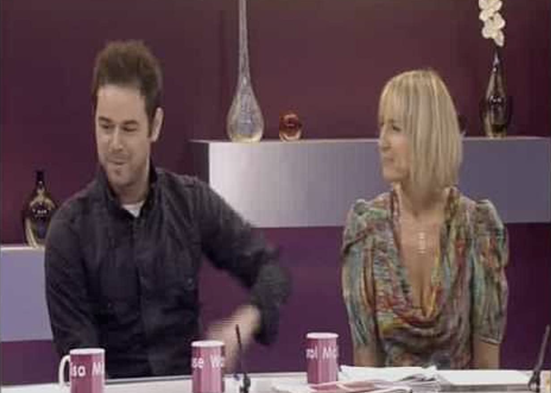 Danny Dyer and Carol McGiffin in "Loose Women".