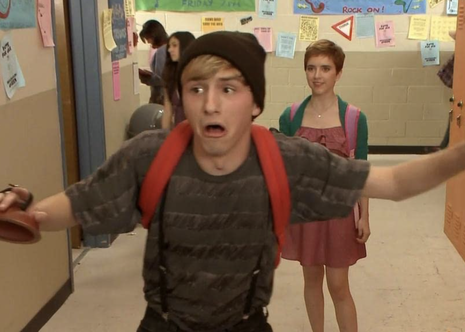 Lucas Cruikshank and Tessa Netting in Fred: The Show.