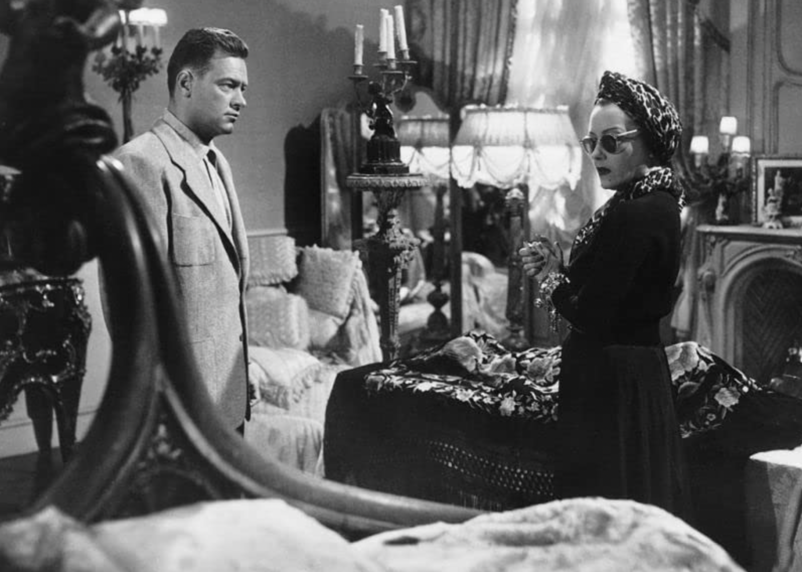 William Holden and Gloria Swanson in "Sunset Blvd."