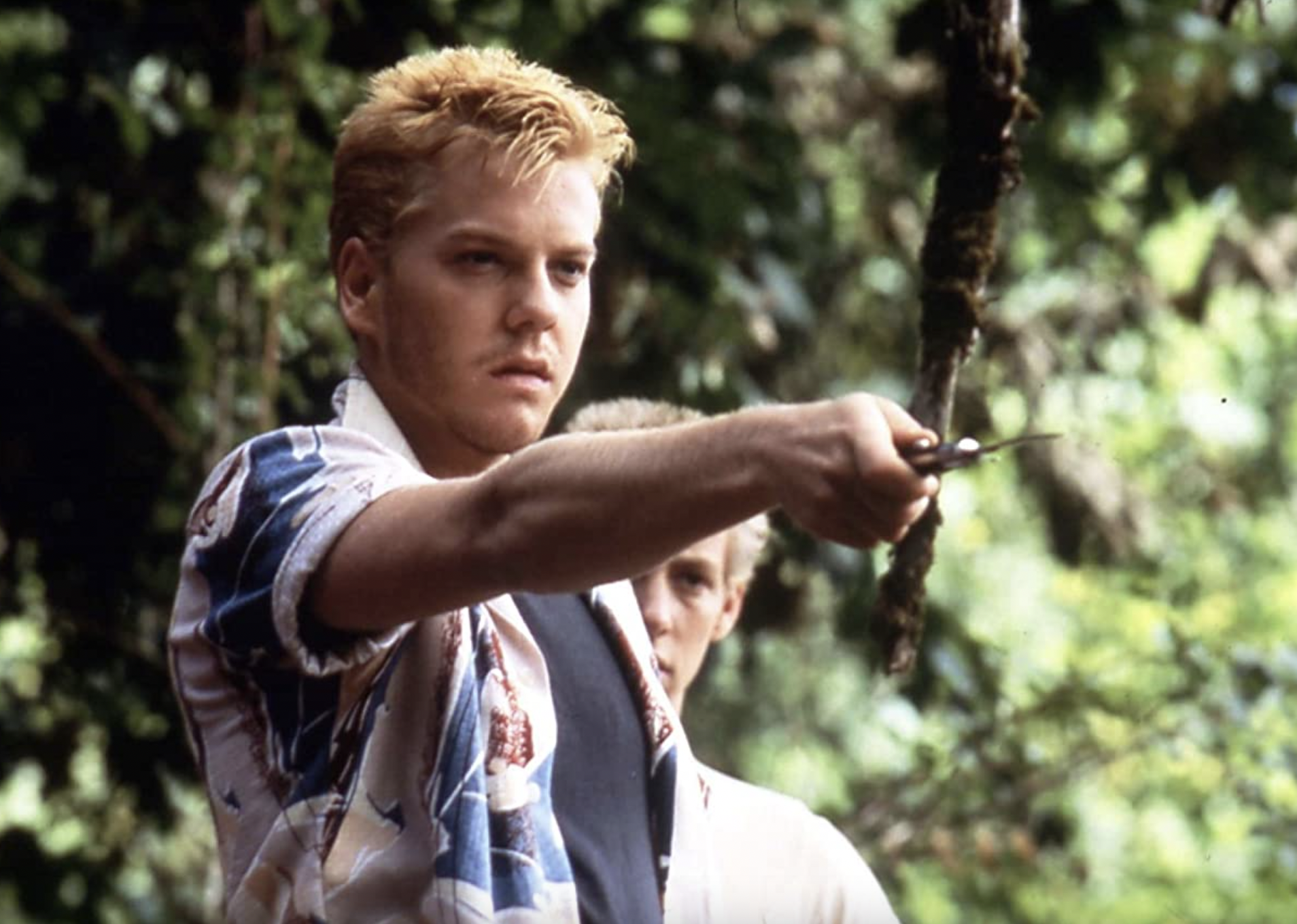 Kiefer Sutherland in "Stand by Me".