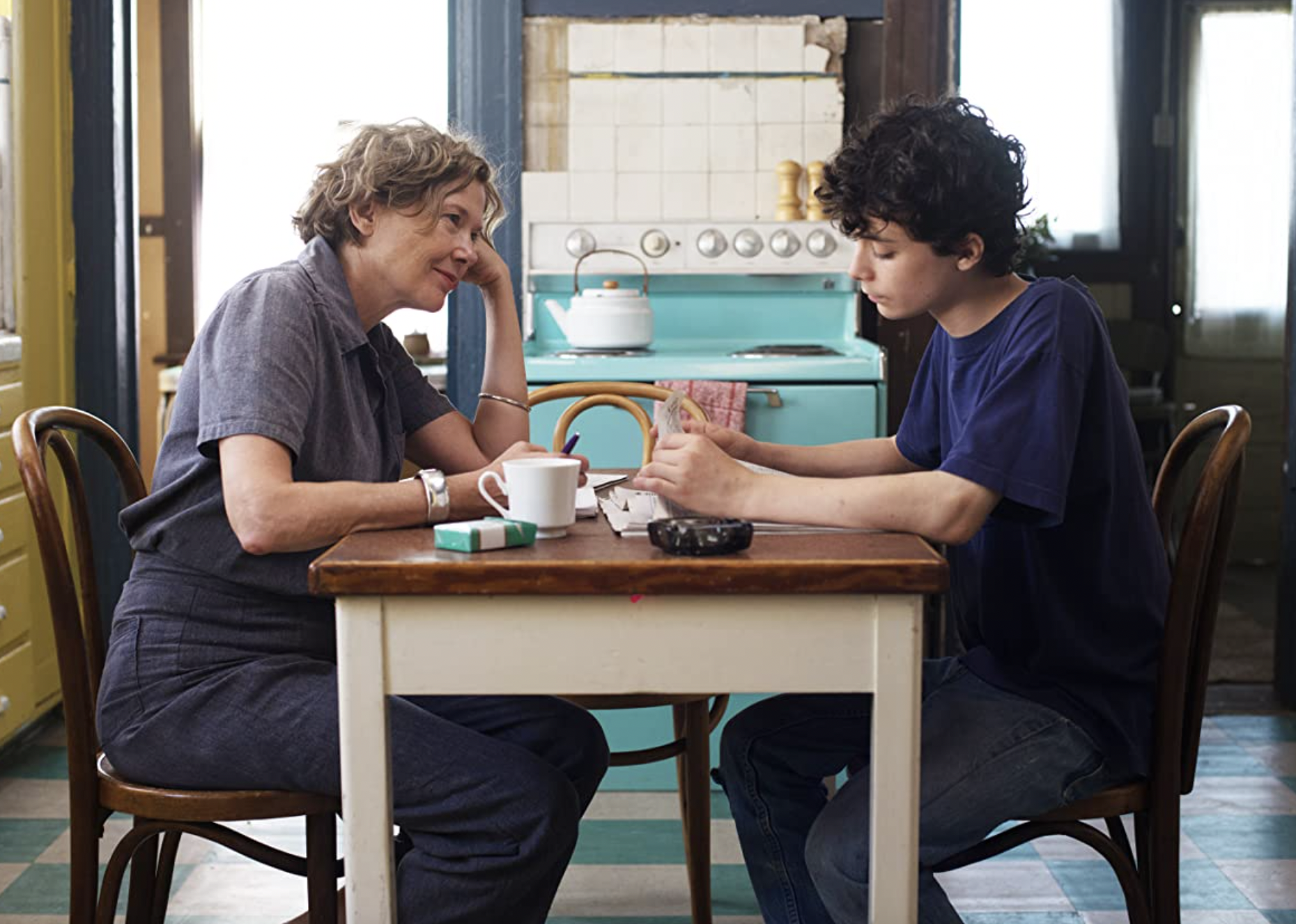 Annette Bening and Lucas Jade Zumann in "20th Century Women".