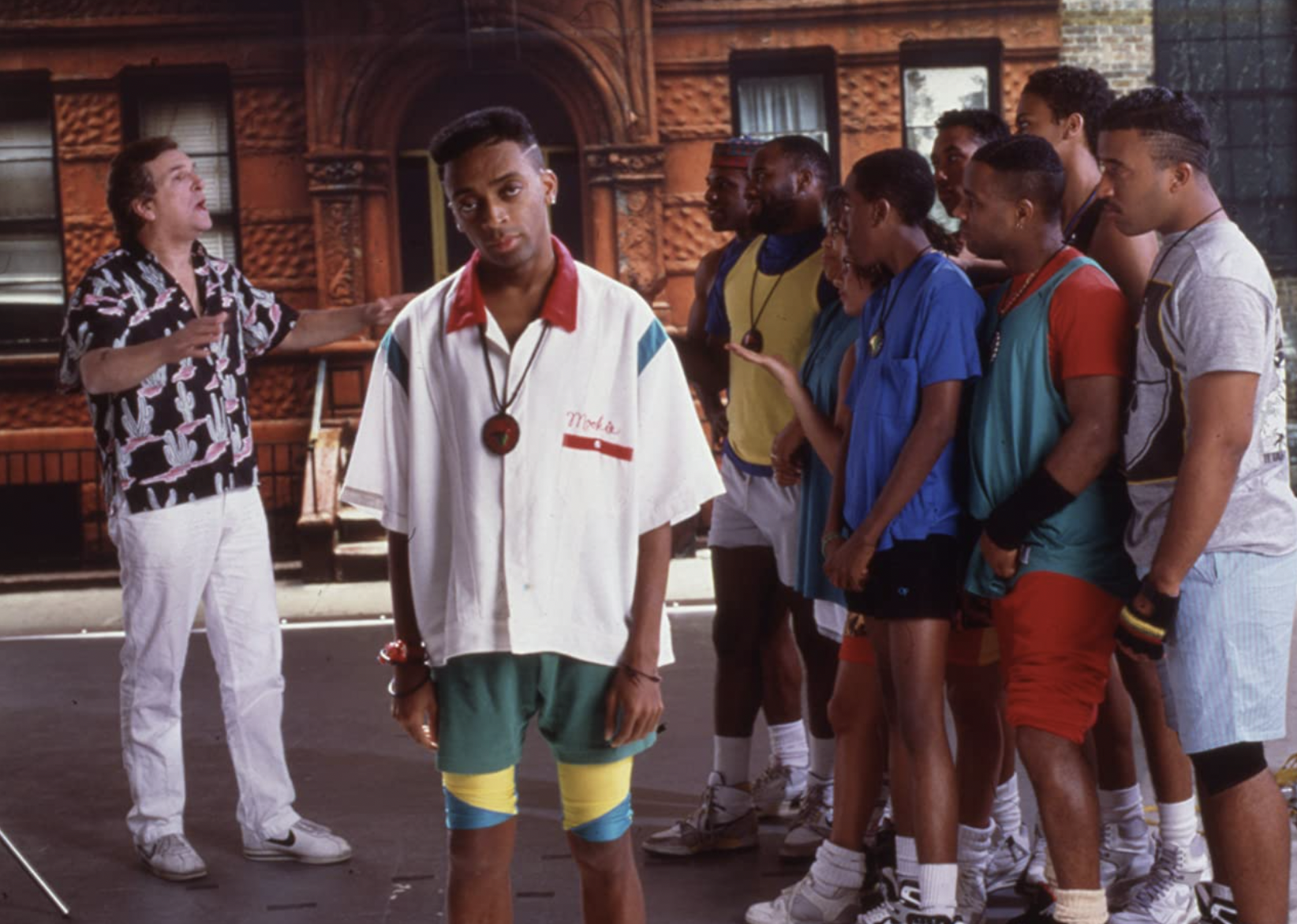 Spike Lee and Danny Aiello in "Do the Right Thing".
