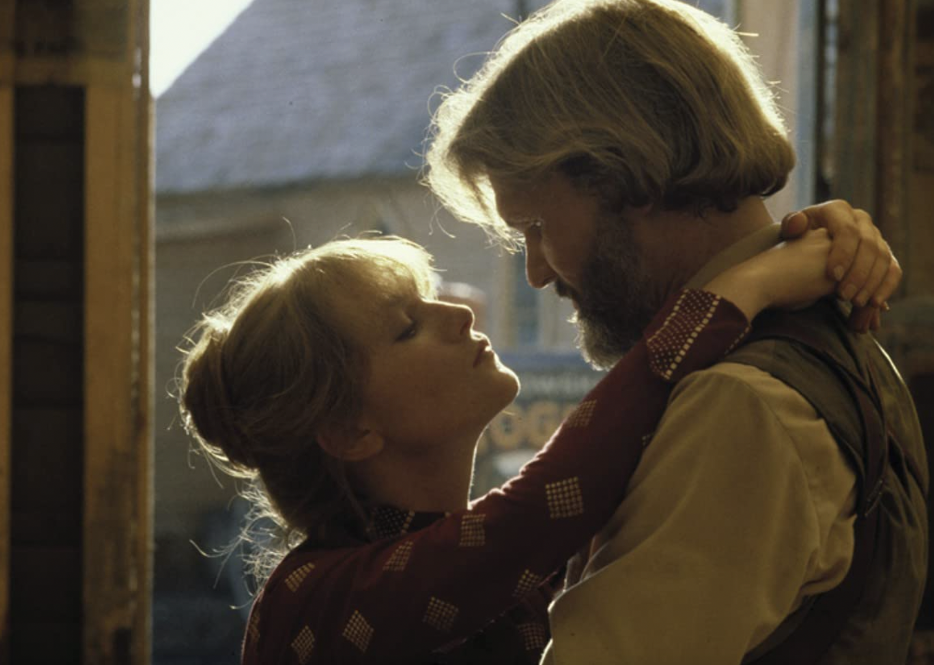 Isabelle Huppert and Kris Kristofferson in "Heaven's Gate".