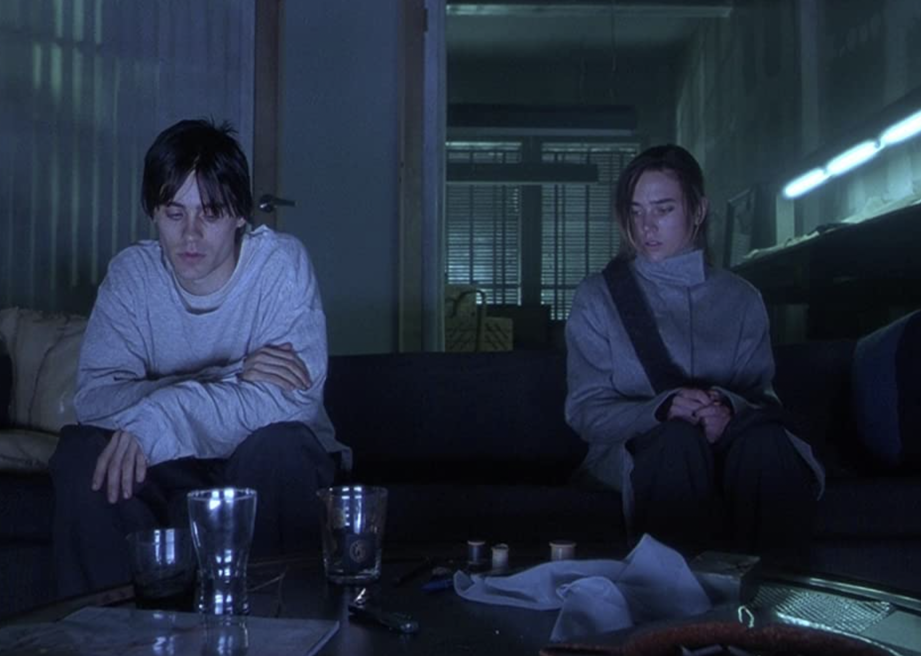 Jennifer Connelly and Jared Leto in "Requiem for a Dream".
