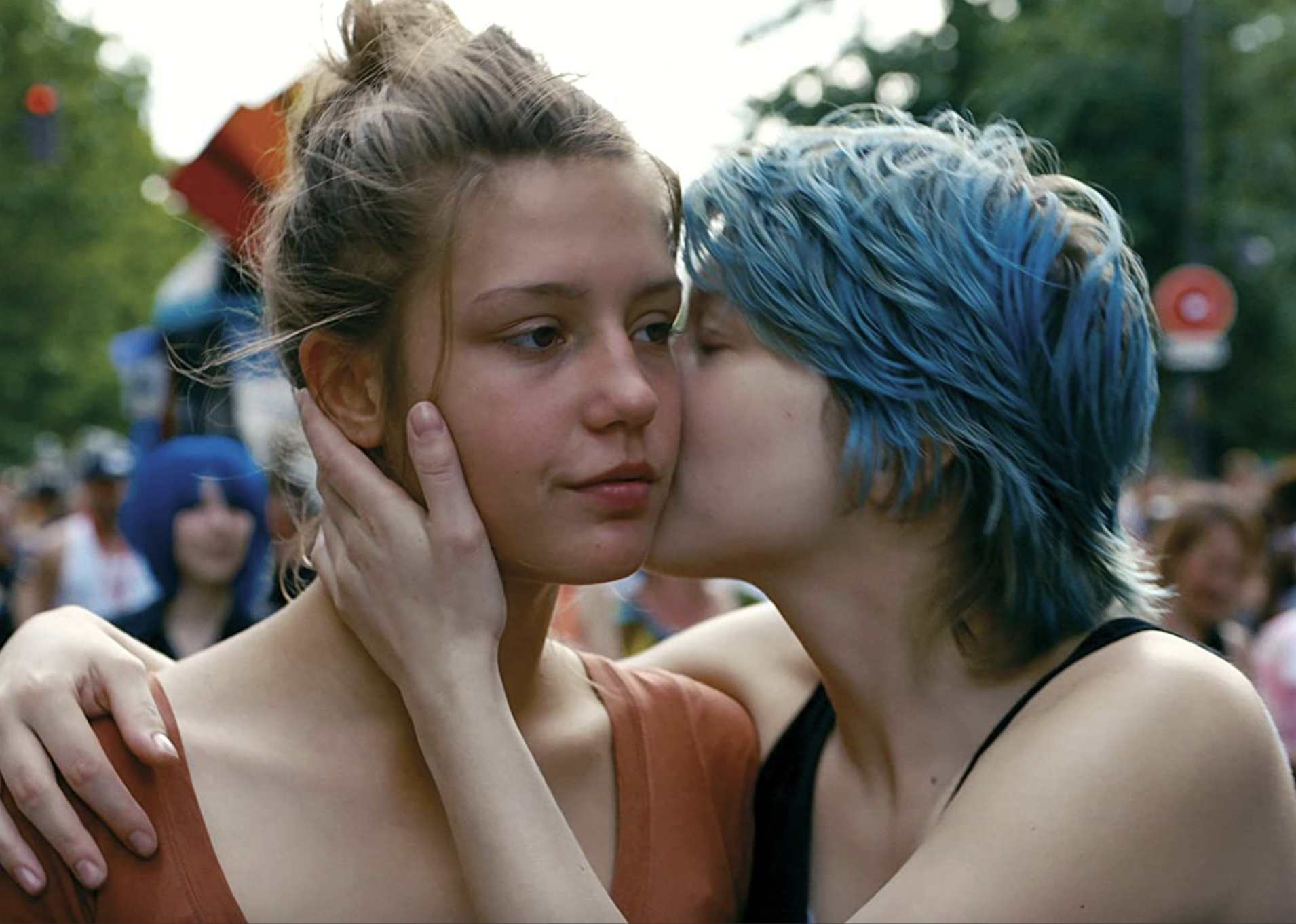 Léa Seydoux and Adèle Exarchopoulos in "Blue Is the Warmest Colour".
