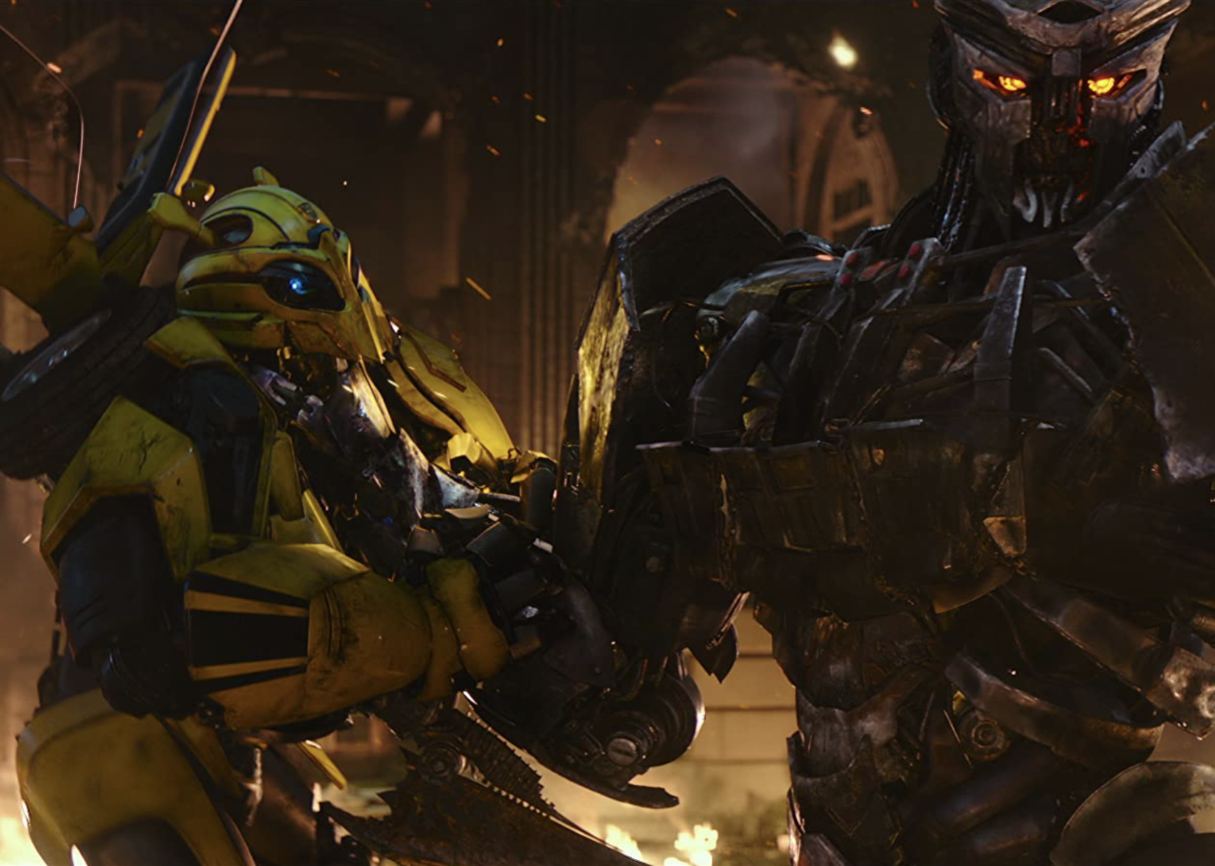 A scene from "Transformers: Rise of the Beasts".