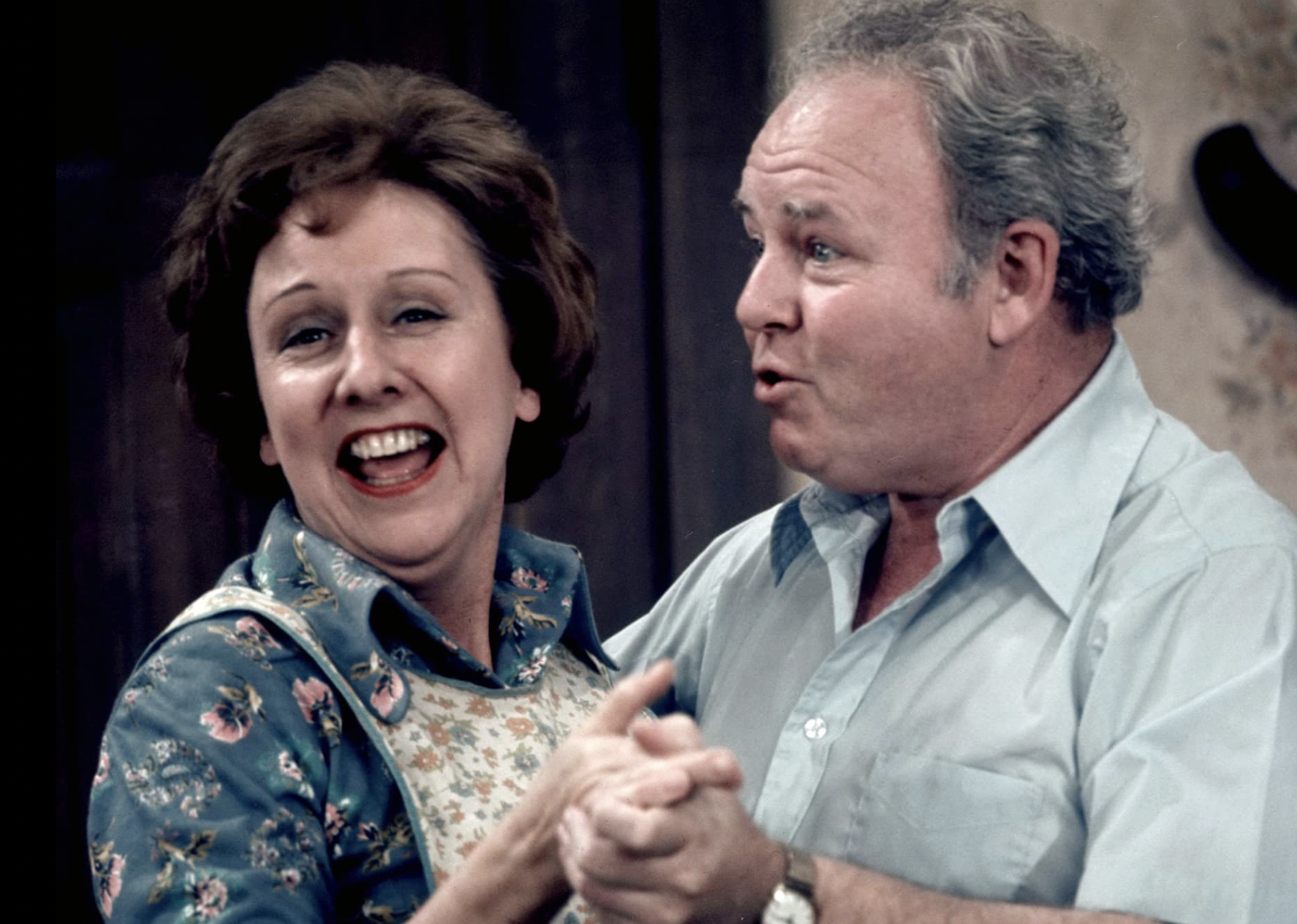 Carroll O'Connor and Jean Stapleton in "All in the Family".