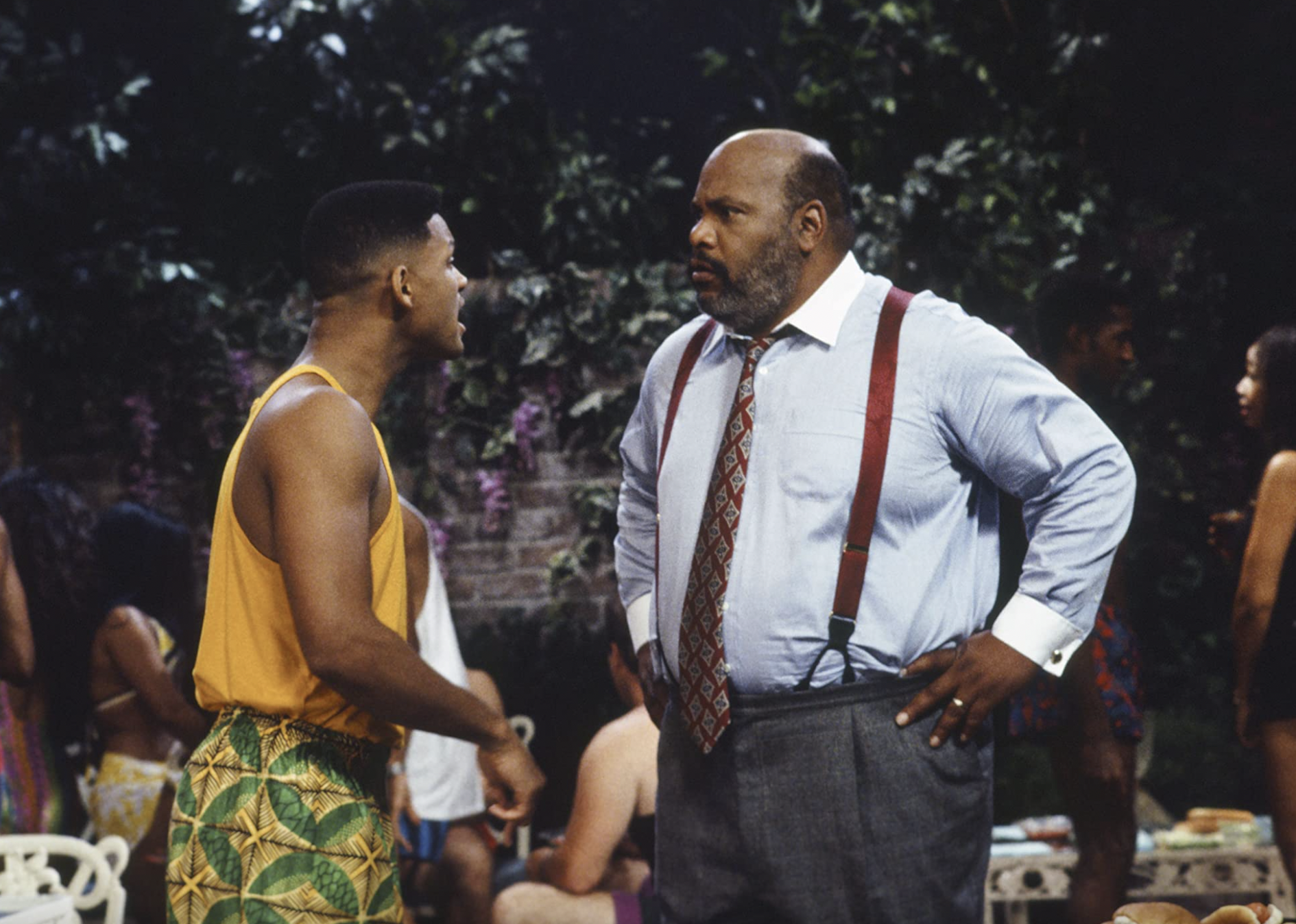 Will Smith and James Avery in "The Fresh Prince of Bel-Air".
