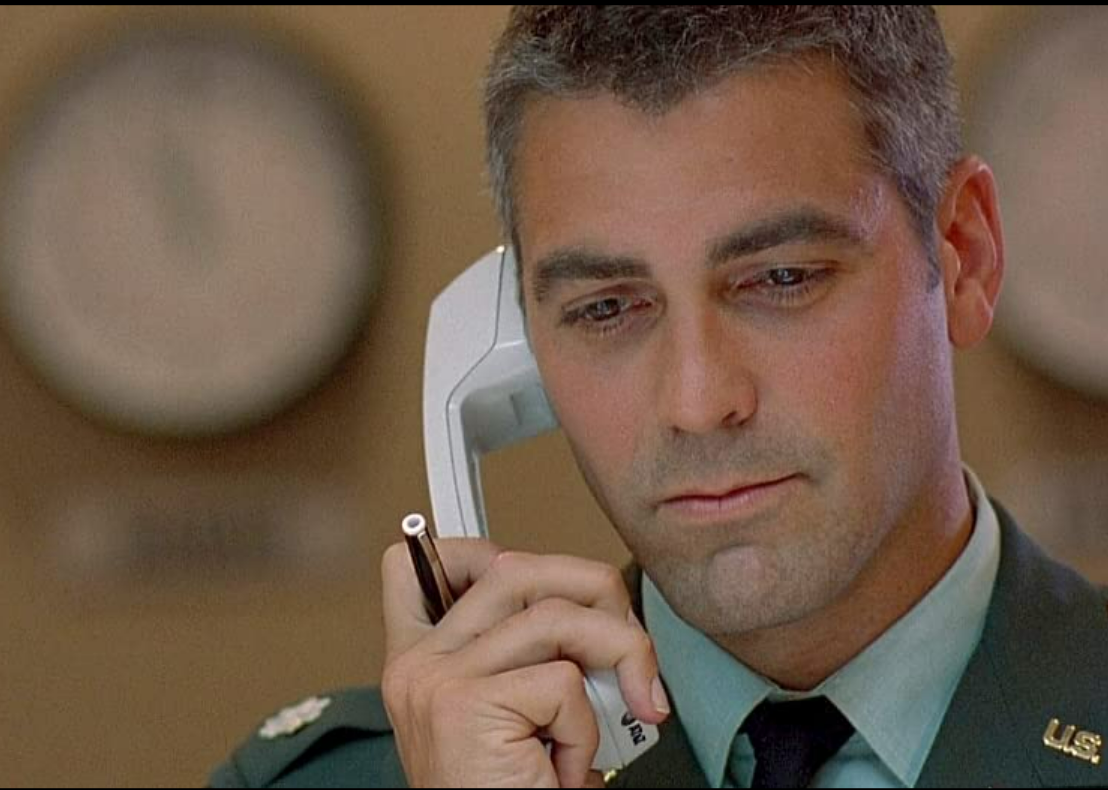 George Clooney in a scene from "The Peacemaker"