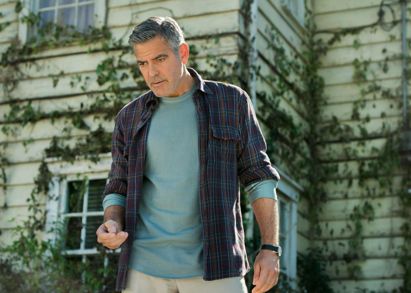 George Clooney in a scene from "Tomorrowland" 