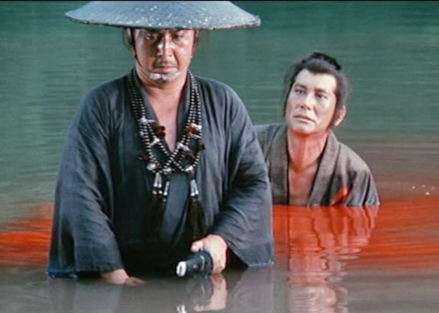 Tomisaburô Wakayama in Lone Wolf and Cub: Baby Cart in the Land of Demons".