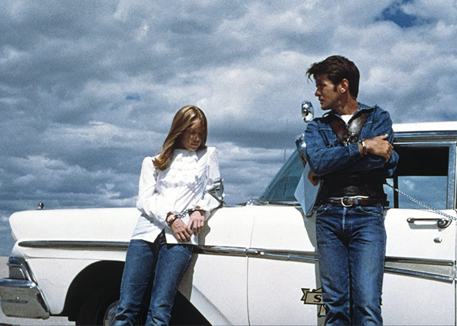 Martin Sheen and Sissy Spacek in a scene from "Badlands".