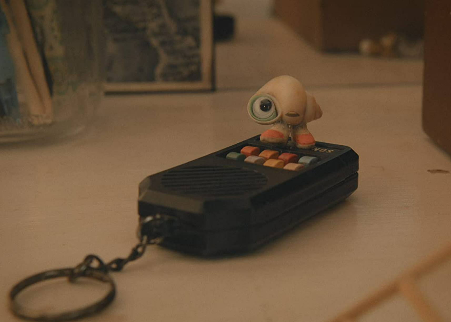 Screengrab of a scene from "Marcel the Shell with Shoes On".