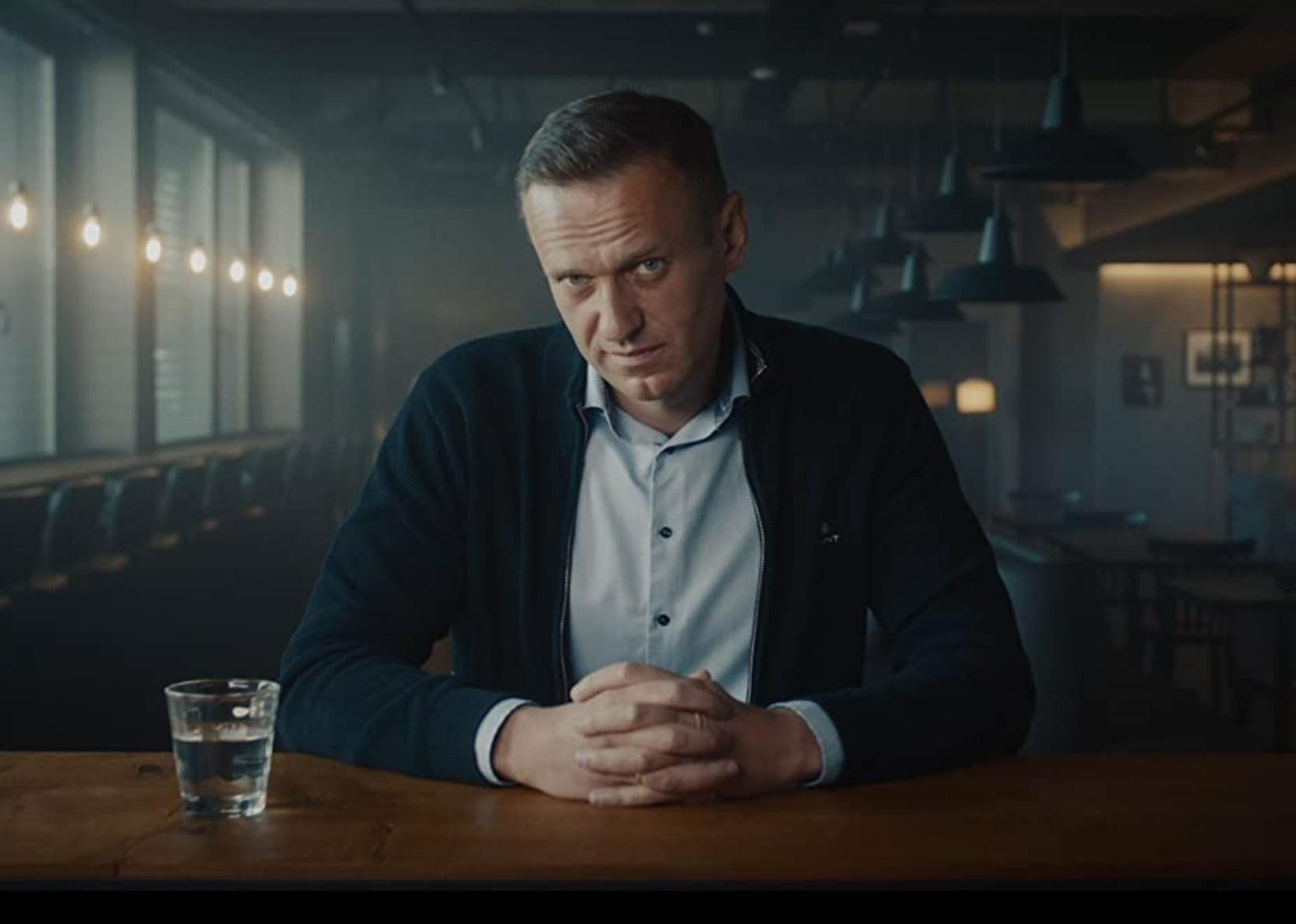 Alexei Navalny in a scene from "Navalny".