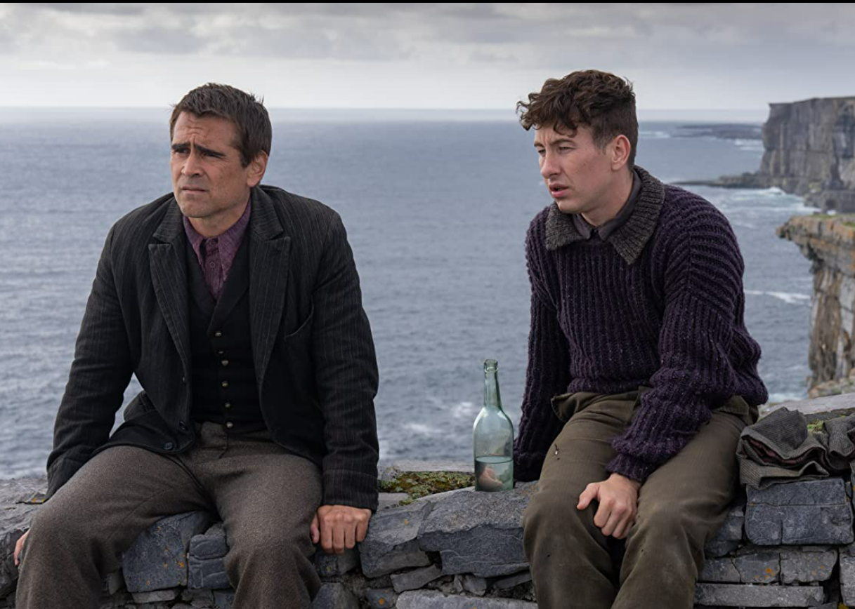 Colin Farrell and Barry Keoghan in a scene from  "The Banshees of Inisherin".