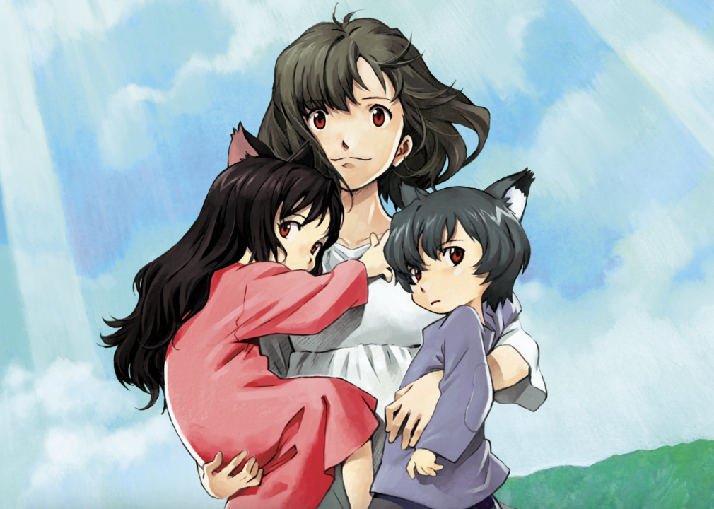 A screengrab of a scene from "Wolf Children"