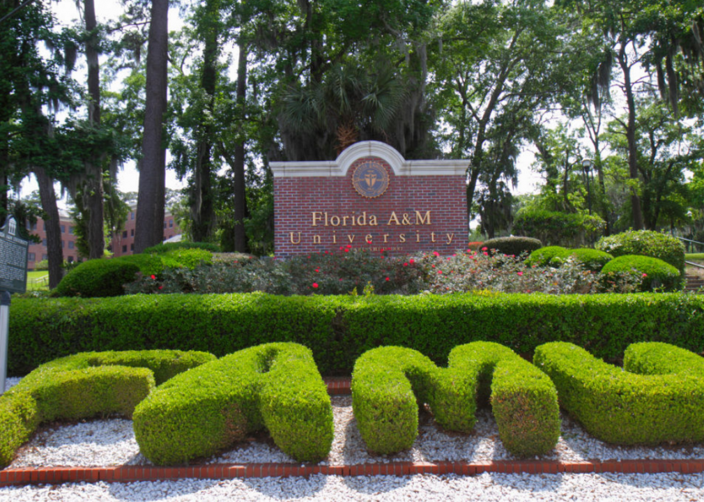 Florida A&M University entrance sign