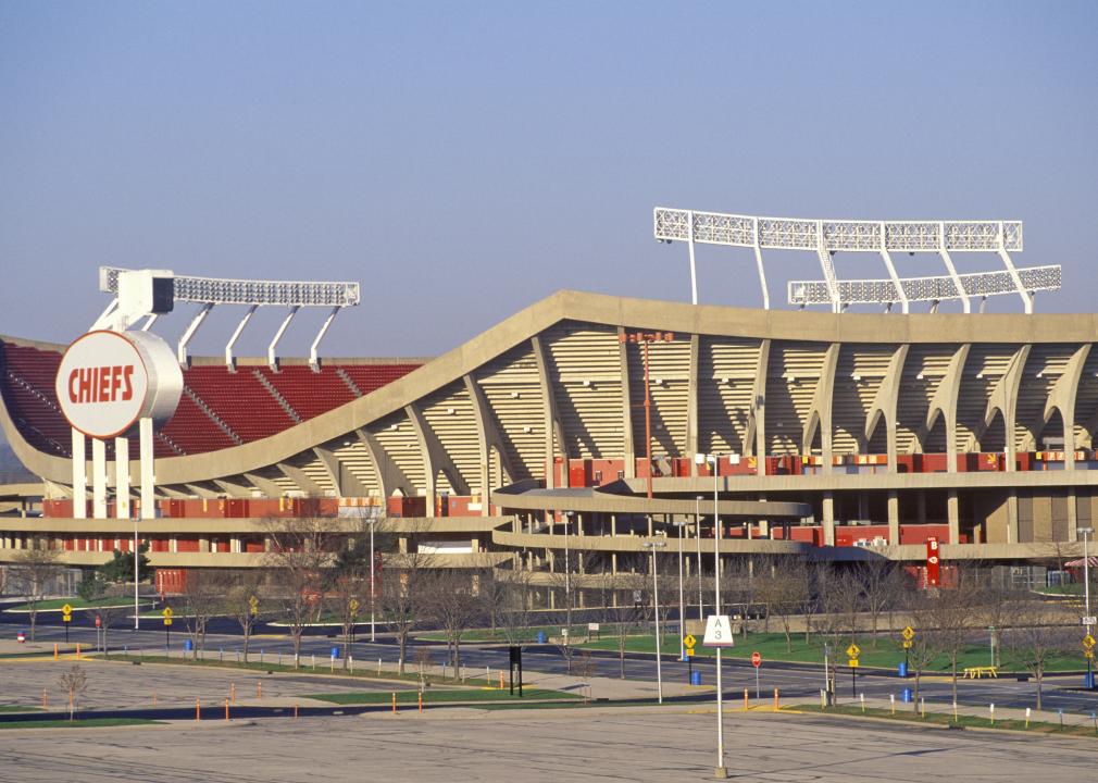 Exterior view of Arrowhead Stadium