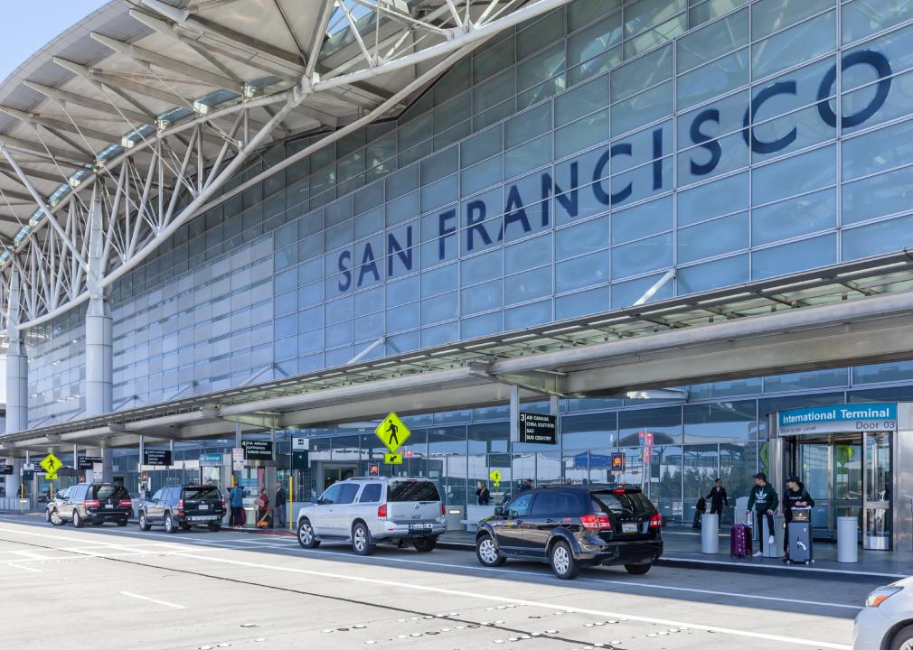 Exterior view of San Francisco International Airport. 