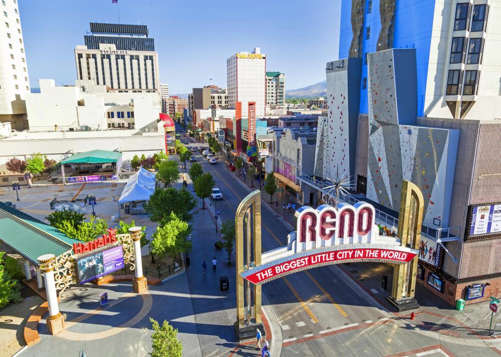 Reno's famous The Biggest Little City in the World sign.