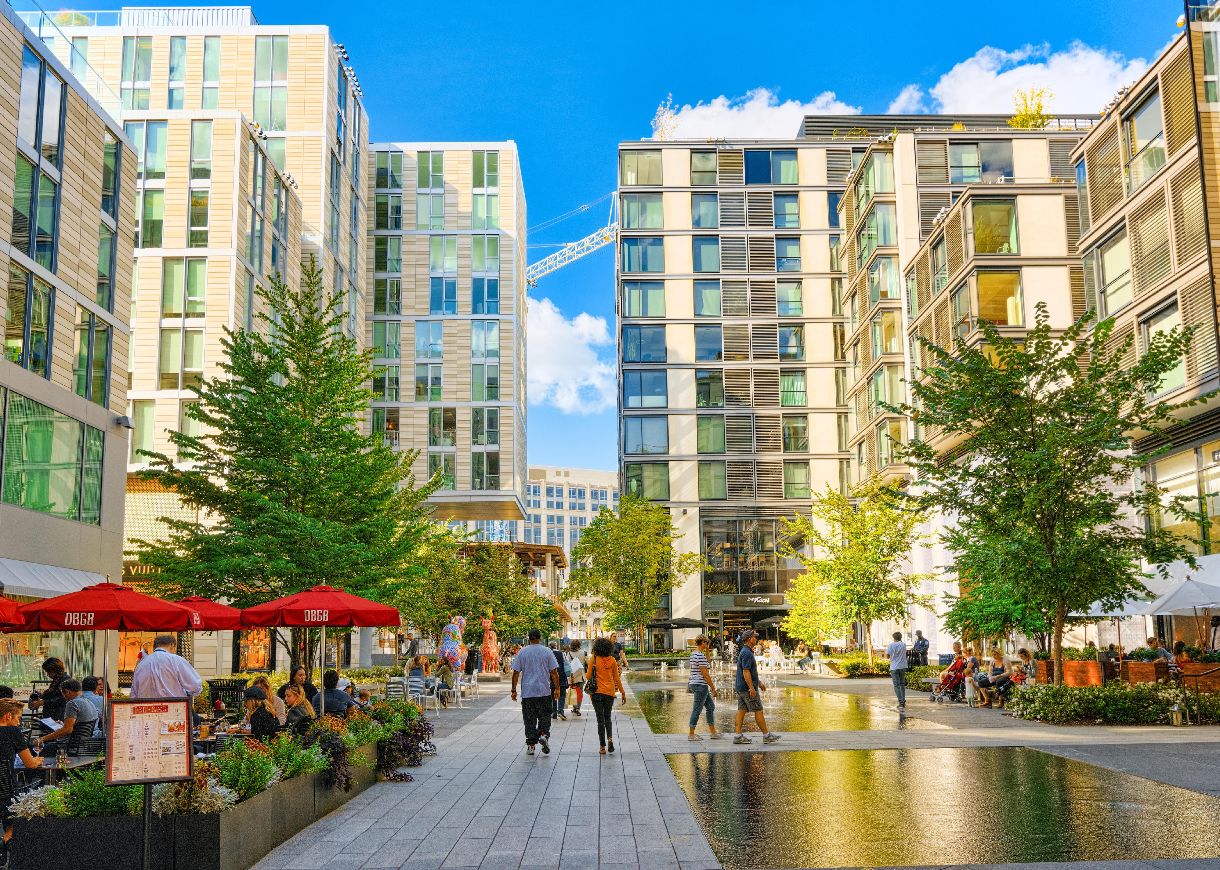 Urban cityscape of Washington DC.