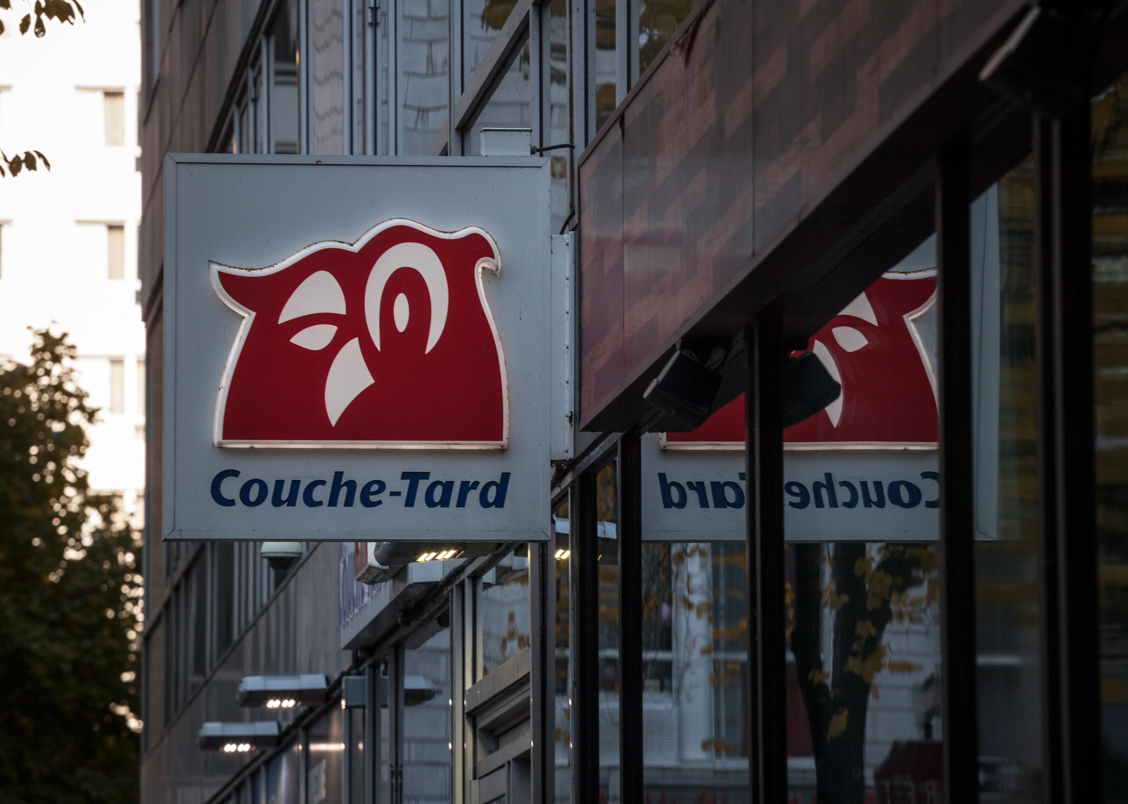 Couche Tard logo on one of their shop for Montreal.
