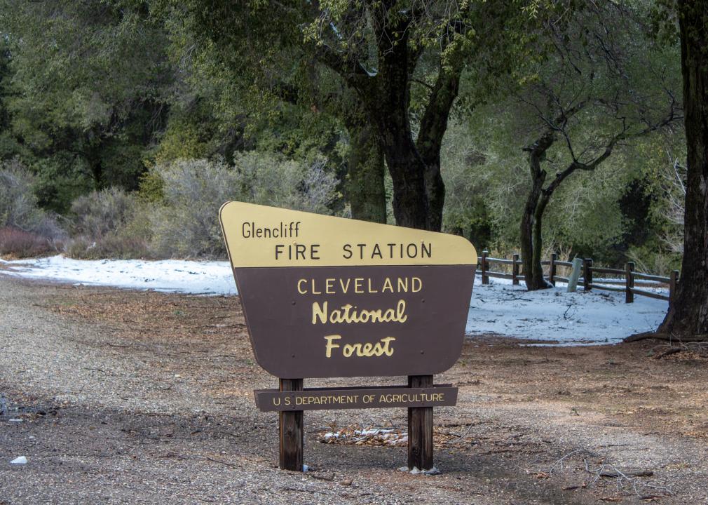 Cleveland National Forest Fire Station Sign.