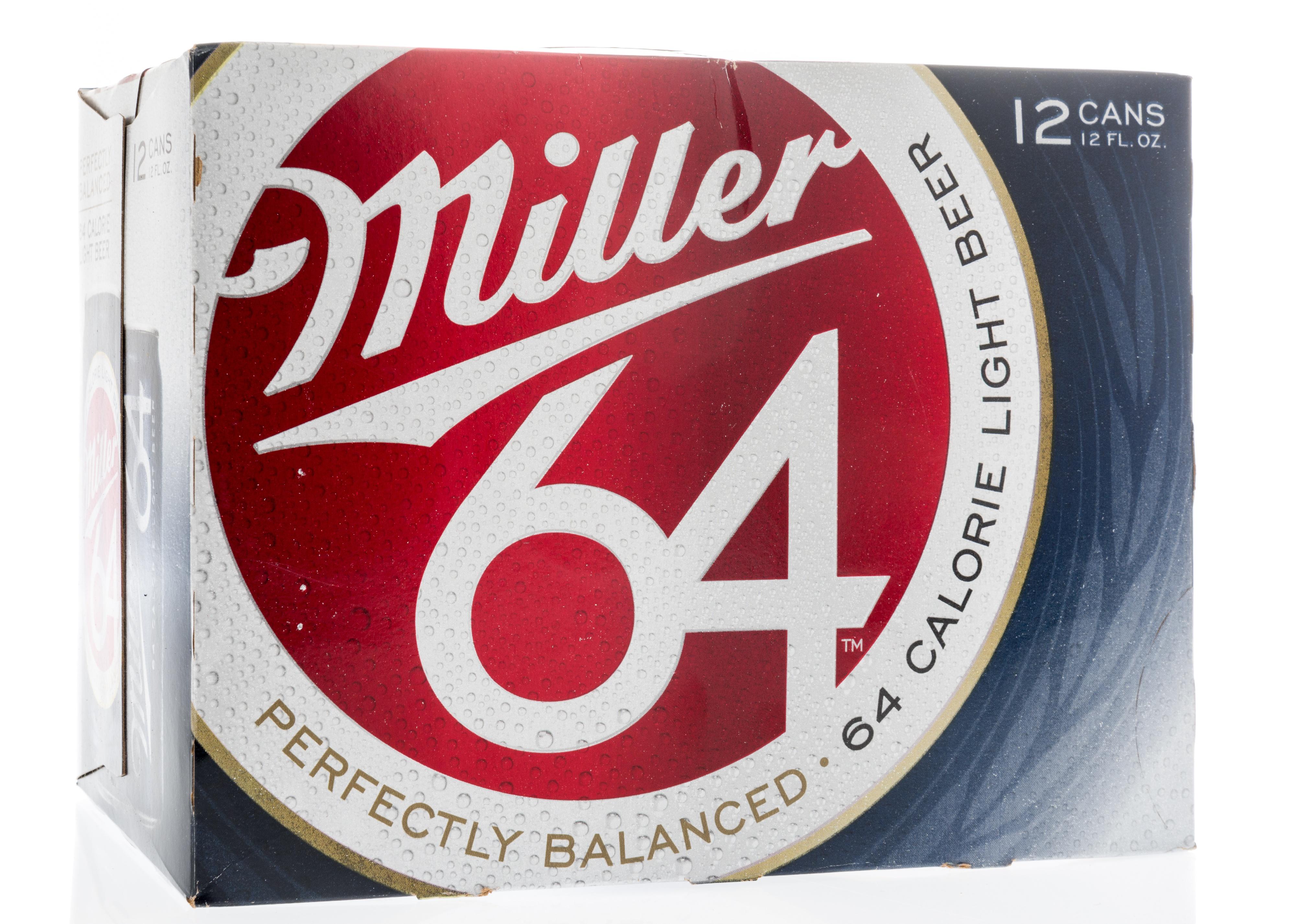 A 12 pack of Miller 64 lite beer