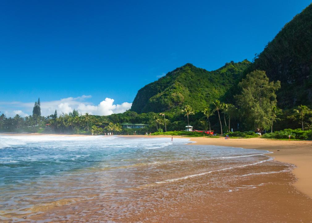 Haena Beach Park on the Hawaiian island of Kauai.