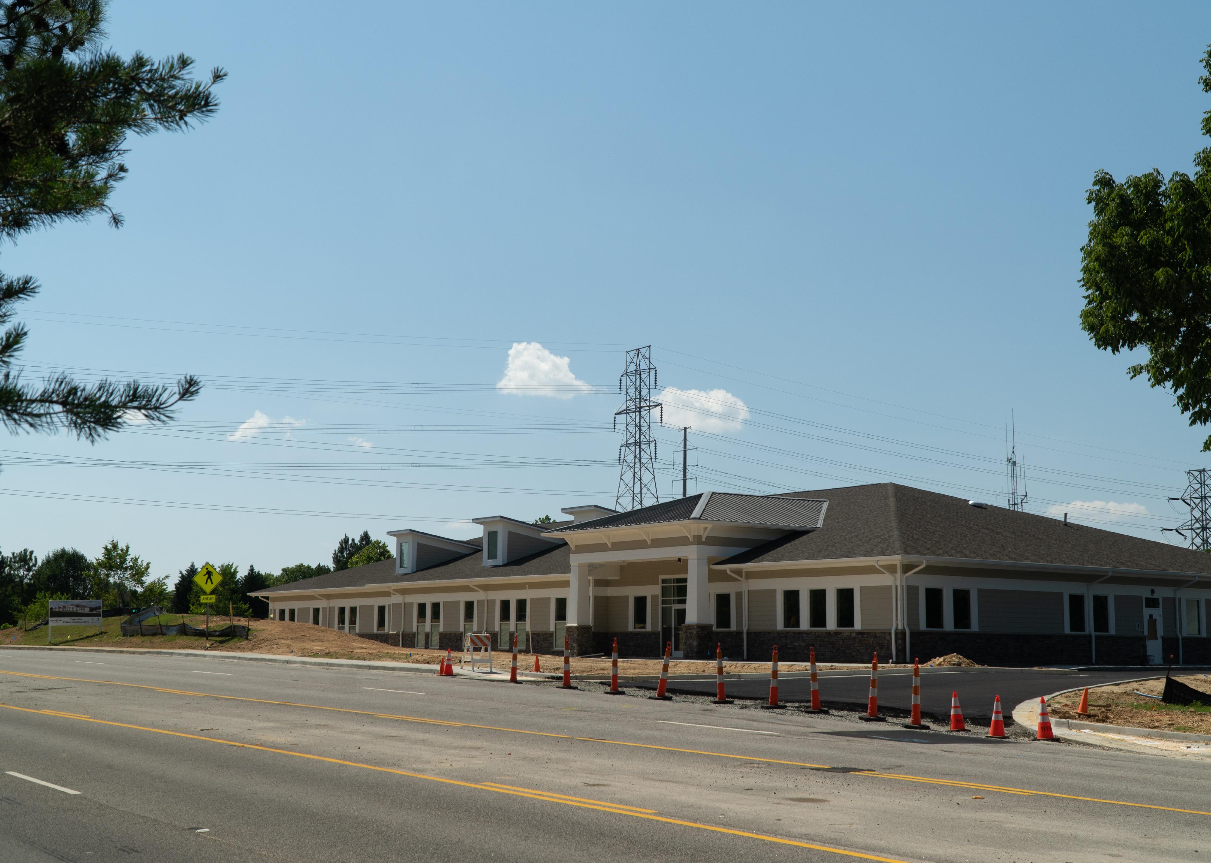 New police department under construction in Tega Cay, South Carolina.