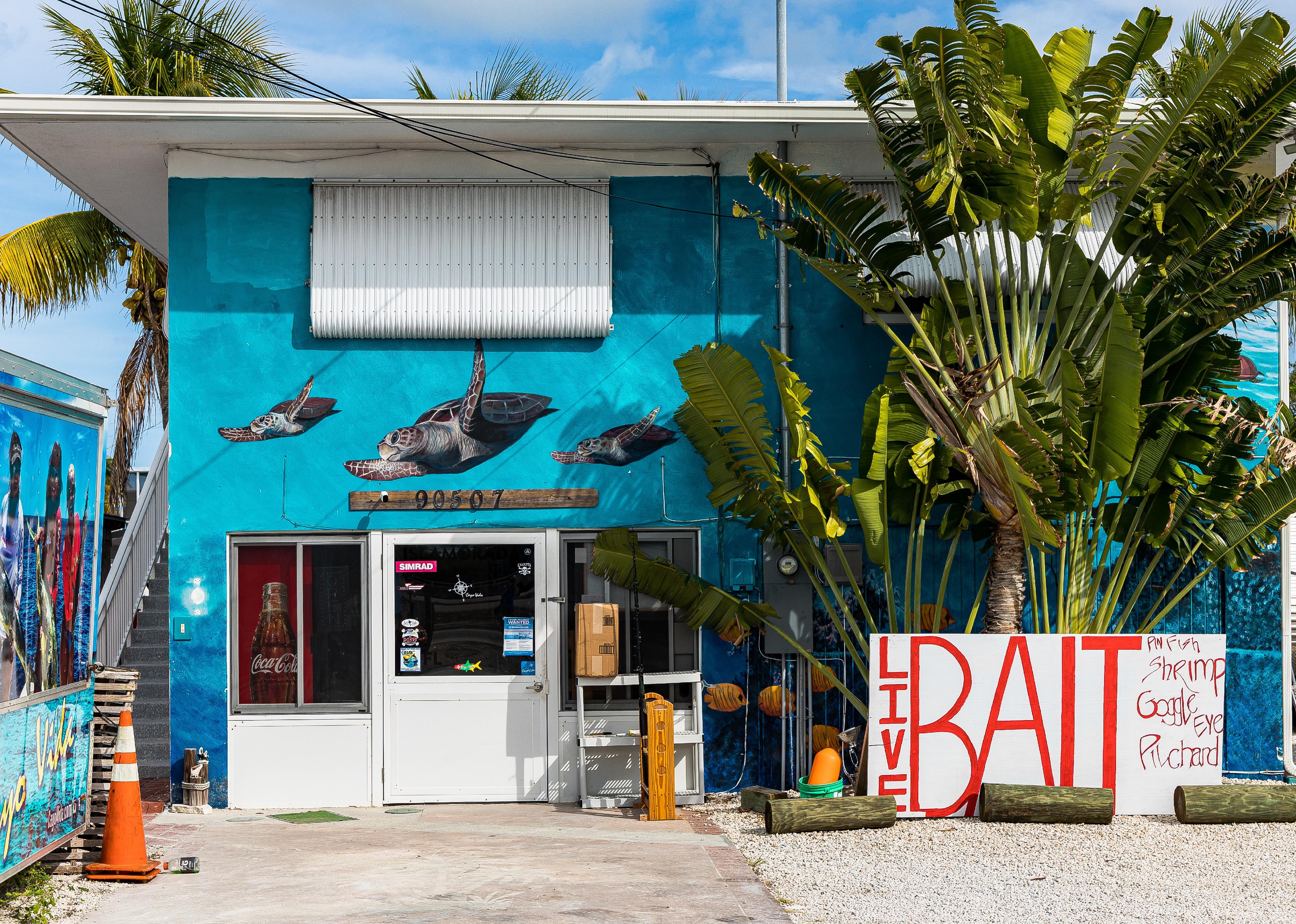 Small bait shop in Florida.