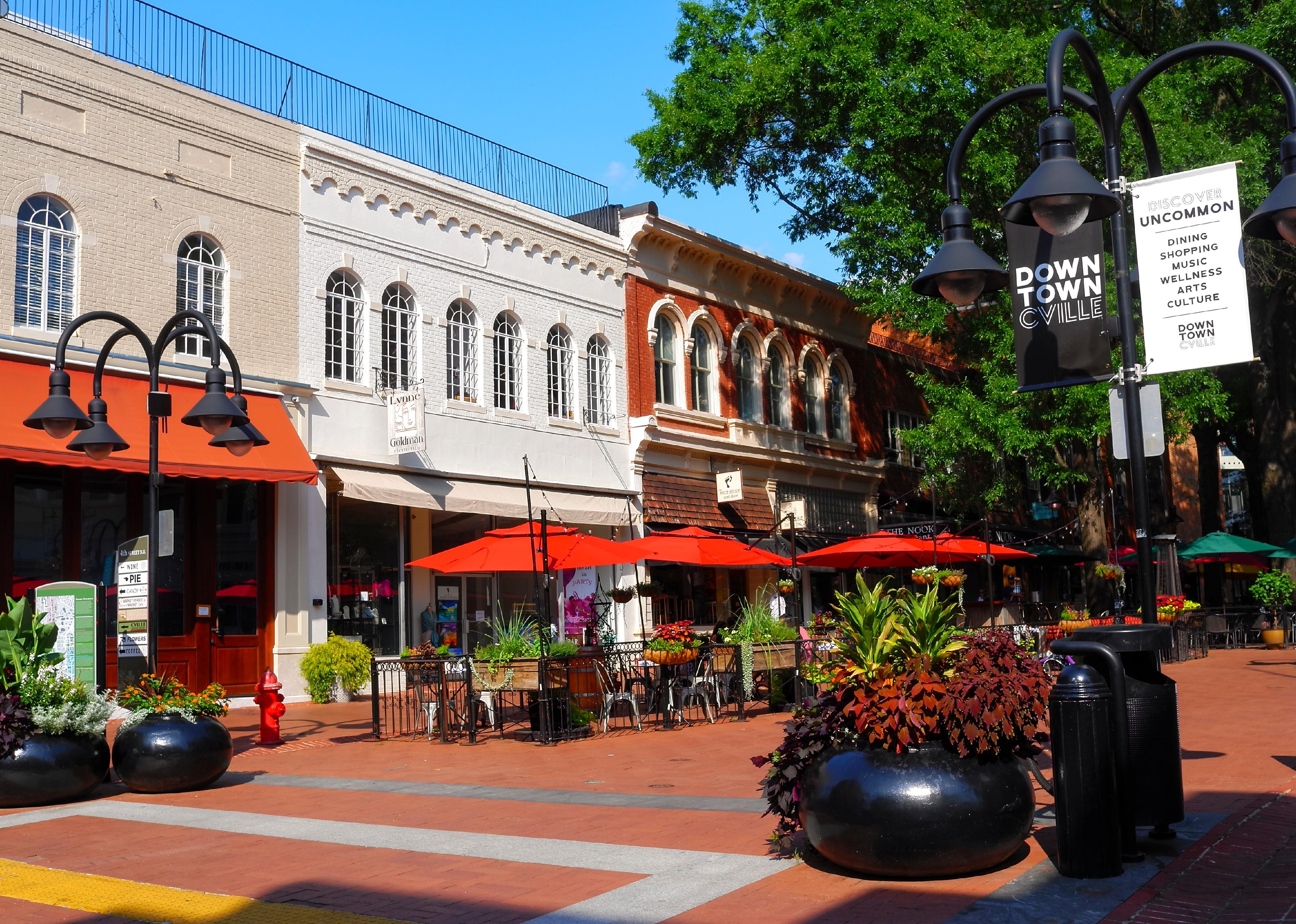 The Downtown Mall in Charlottesville