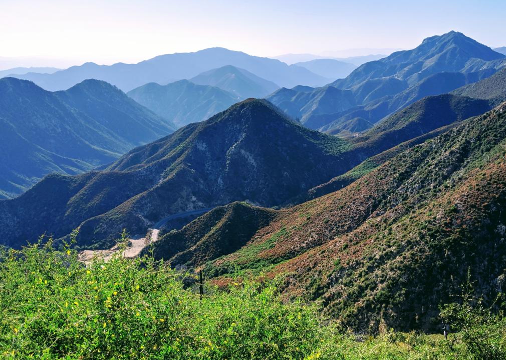 Angeles National Forest from Strawberry Peak Trail.