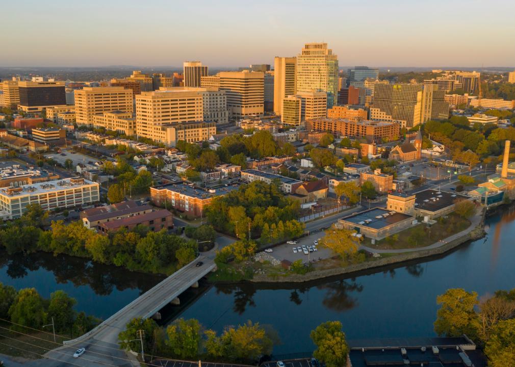 Aerial view of Wilmington.