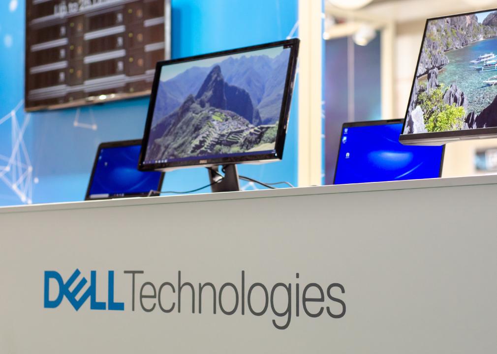 Dell Technologies Exposition Stand at an exhibition