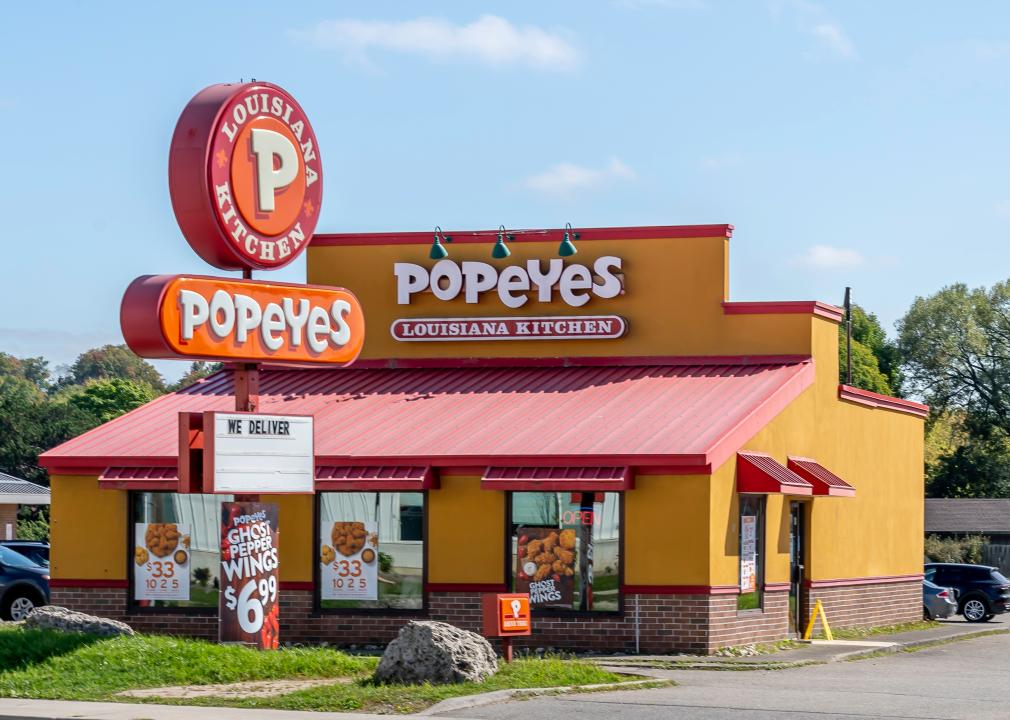 Popeyes Louisiana Kitchen restaurant in Waterloo.