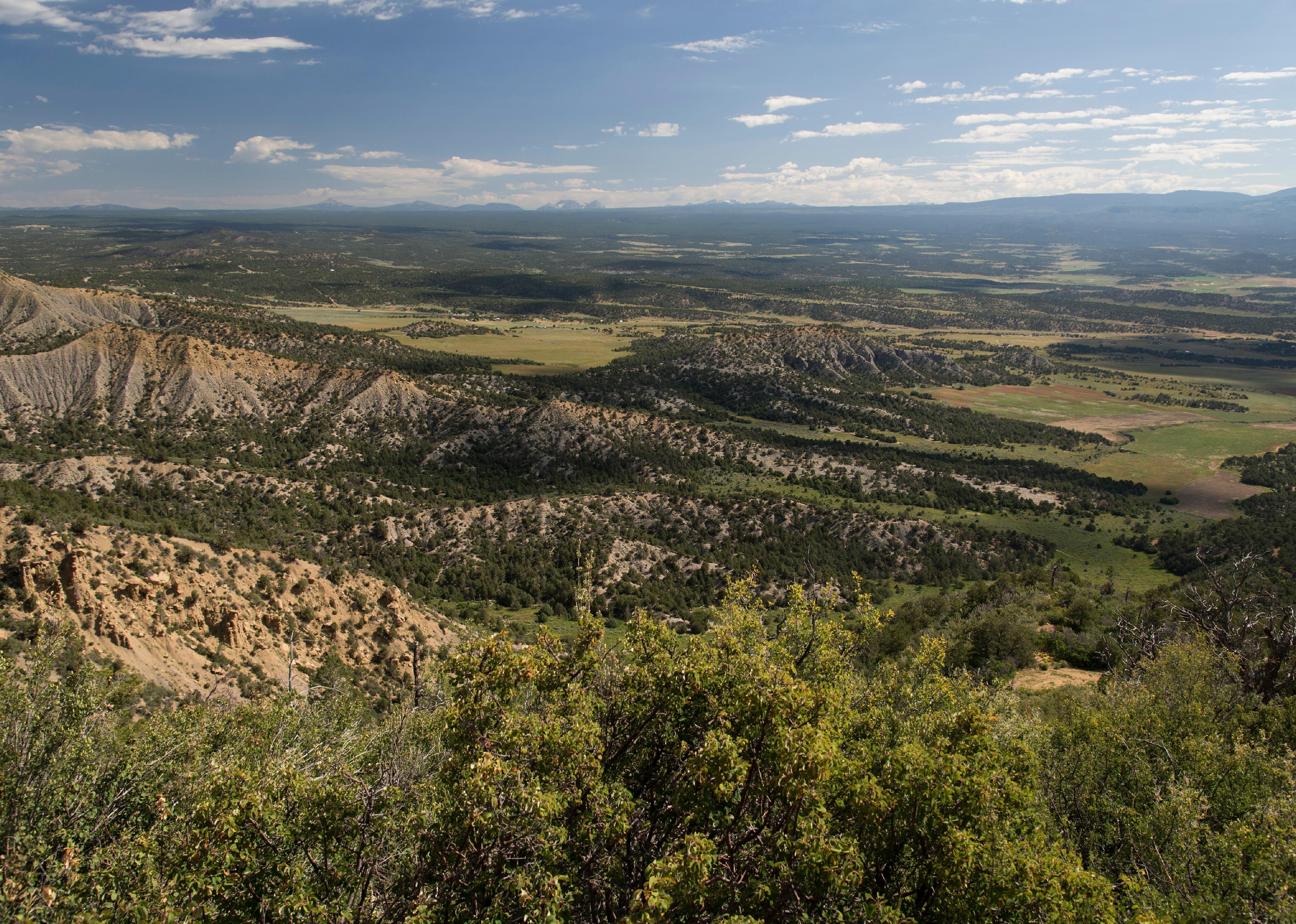 Mancos Valley Overlook in Mesa Verde National Park.
