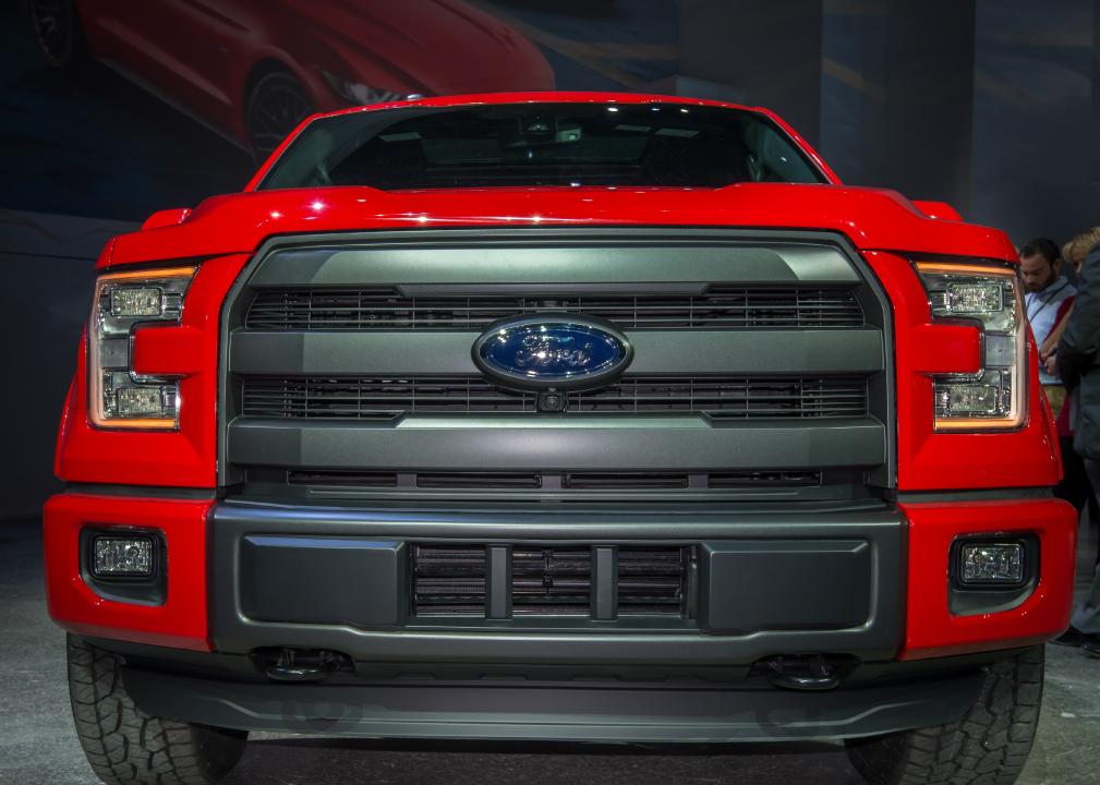 The 2014 Ford F150 FX4 truck at the North American International Auto Show.