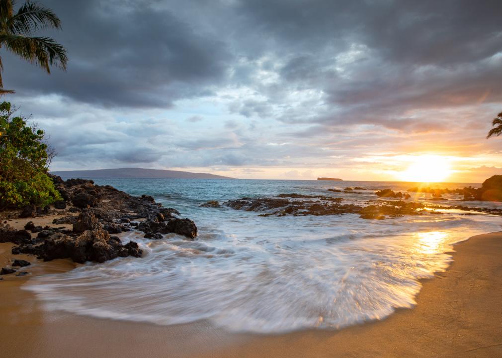 Sunset from Makena Cove on Maui.